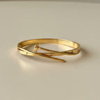 Modern Twist Nail Bangle