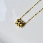 Embossed Spiral Coil Pendant Necklace – Gold Toned & Tarnish Resistant