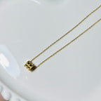 Embossed Spiral Coil Pendant Necklace – Gold Toned & Tarnish Resistant