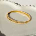 Beautiful bangle with zircons