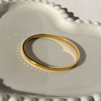 Wide Hammered Bangle Bracelet – Gold Toned & Tarnish Resistant