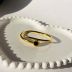 Minimalist Roman Numeral Bangle Bracelet – Gold Toned & Tarnish Resistant