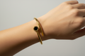 Minimalist Roman Numeral Bangle Bracelet – Gold Toned & Tarnish Resistant