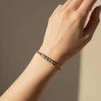 Magnetic Pave Crystal Bead Slider Bracelet – Gold Toned & Tarnish Resistant