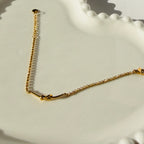 Love Knot Accent Chain Bracelet – Gold Toned & Tarnish Resistant