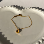 Minimalist Padlock Charm Bracelet – Gold Toned & Tarnish Resistant