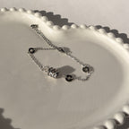 Pave Cylinder Charm Adjustable Bracelet – Gold Toned & Tarnish Resistant