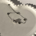 Pave Cylinder Charm Adjustable Bracelet – Gold Toned & Tarnish Resistant