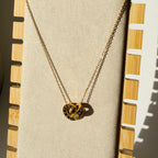 Roman Numeral Interlocking Ring Necklace – Durable & Tarnish-Resistant