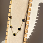 Black clover necklace