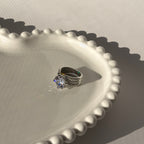 Single ring with silver plating