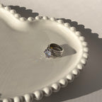 Single ring with silver plating