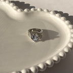 Single ring with silver plating