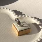 Single ring with silver plating